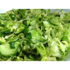 Cabbage and cucumbers salad